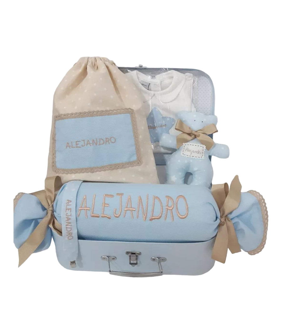 Canastilla Regalo Bebé Alejandra - La maleta del bebe